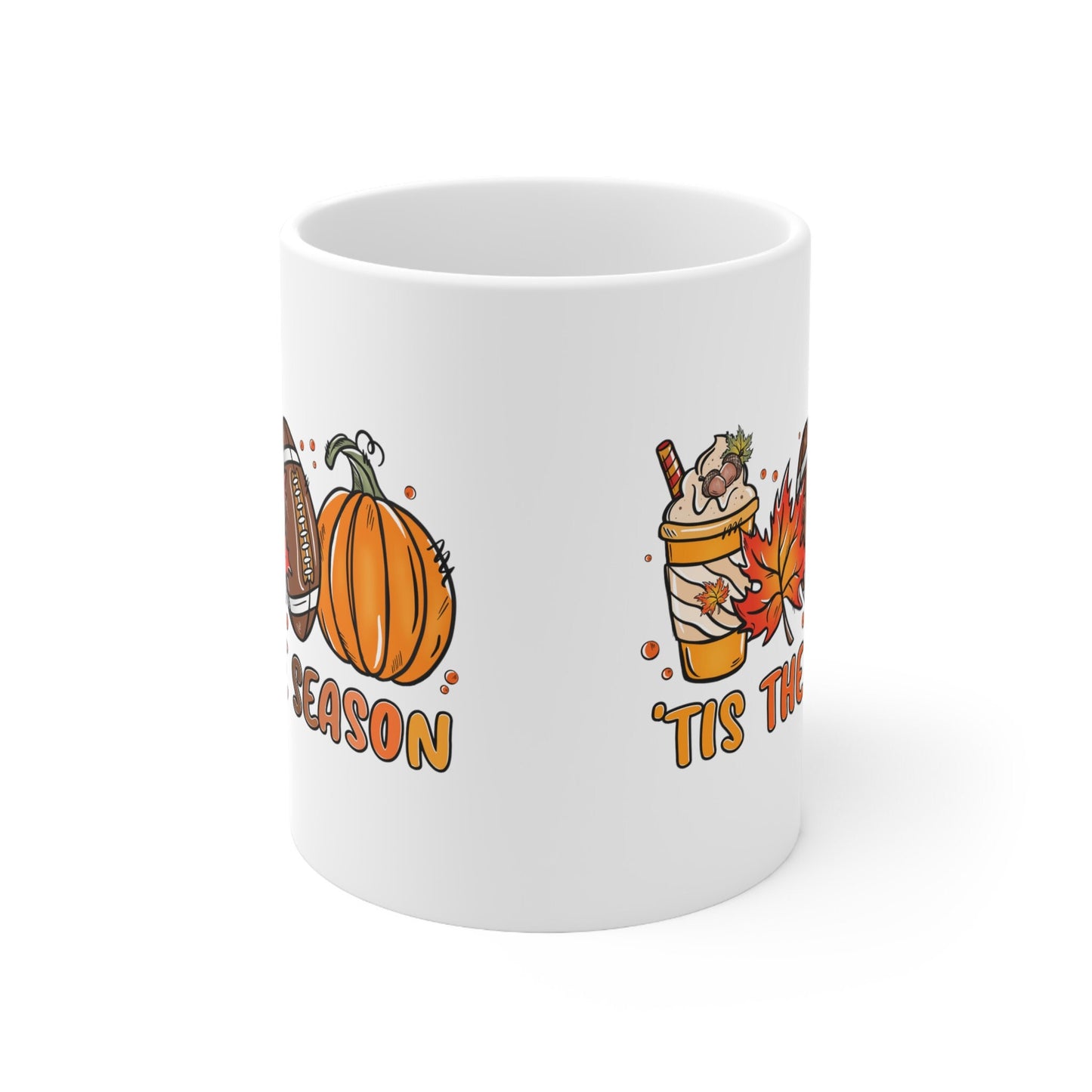 Fall Tis the Season Mug,Fall Themed Coffee Mug, Football Mug, Pumpkin Mug, Fall Inspired Mug, Autumn vibes, Fall Vibes Coffee Holder