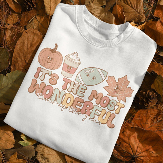 It's The Most Wonderful Time Of Year Shirt, Cute fall Shirt, Pumpkin Spice, Football Shirt, Fall Season Design