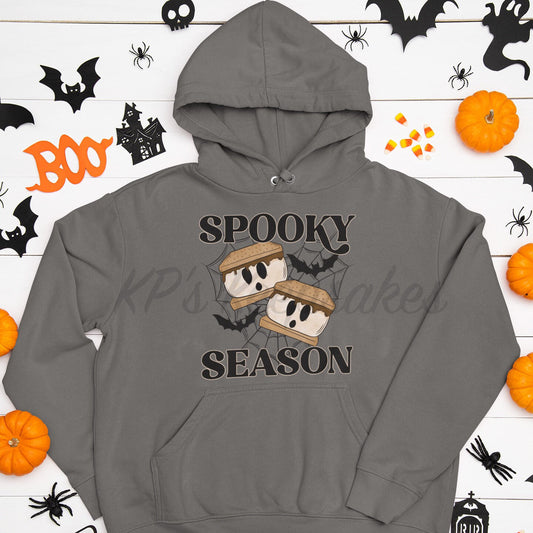 Spooky Season Smores Ghost Hoodie, Spooky Graphic Hoodie, Halloween Essential Hoodie, Unique Halloween Shirt, Haunted Hoodie, Cute Halloween