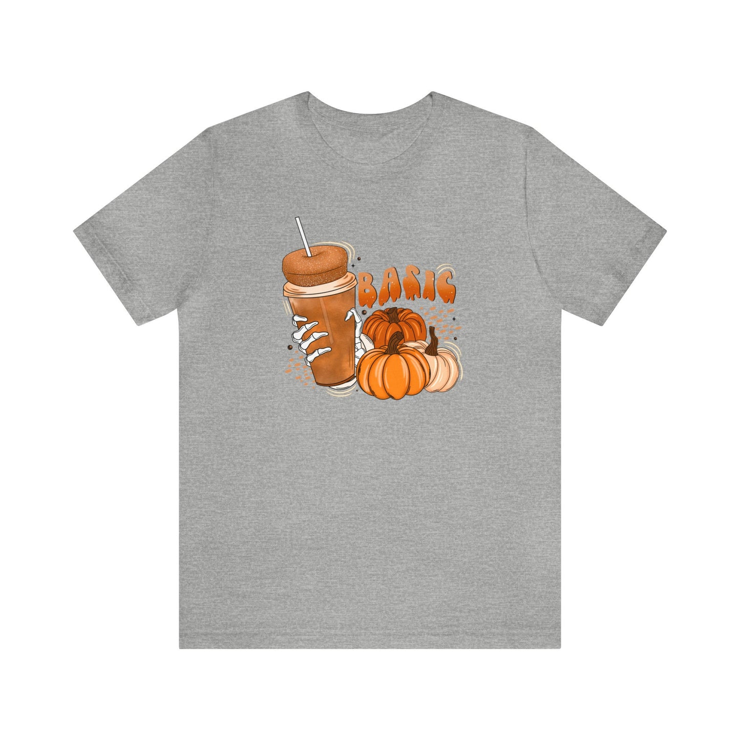 Basic Pumpkin Spice Shirt, Pumpkin Donut Skull Tee, Pumpkin Spice Coffee Lover Shirt, Seasonal Graphic Shirt, Festive Fall Shirt, Fall Vibes