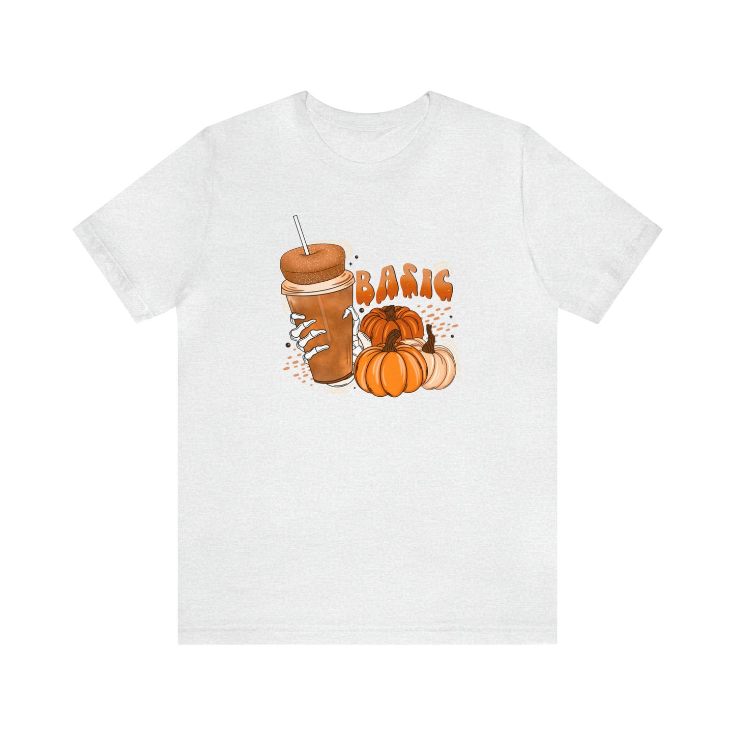 Basic Pumpkin Spice Shirt, Pumpkin Donut Skull Tee, Pumpkin Spice Coffee Lover Shirt, Seasonal Graphic Shirt, Festive Fall Shirt, Fall Vibes