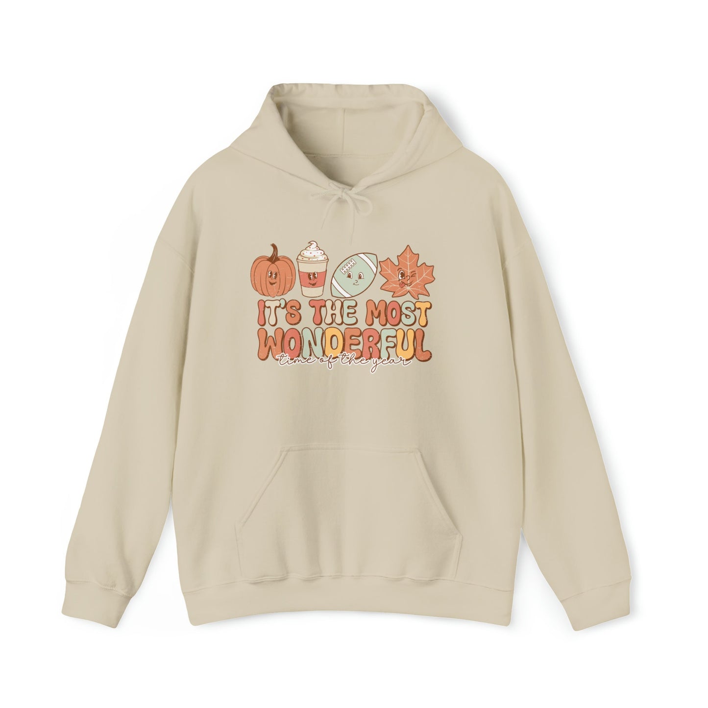 Most wonderful Time of year Fall Hoodie, Football Season Hoodie, Autumn Inspired Outfit, Fall Season, Thanksgiving Shirt