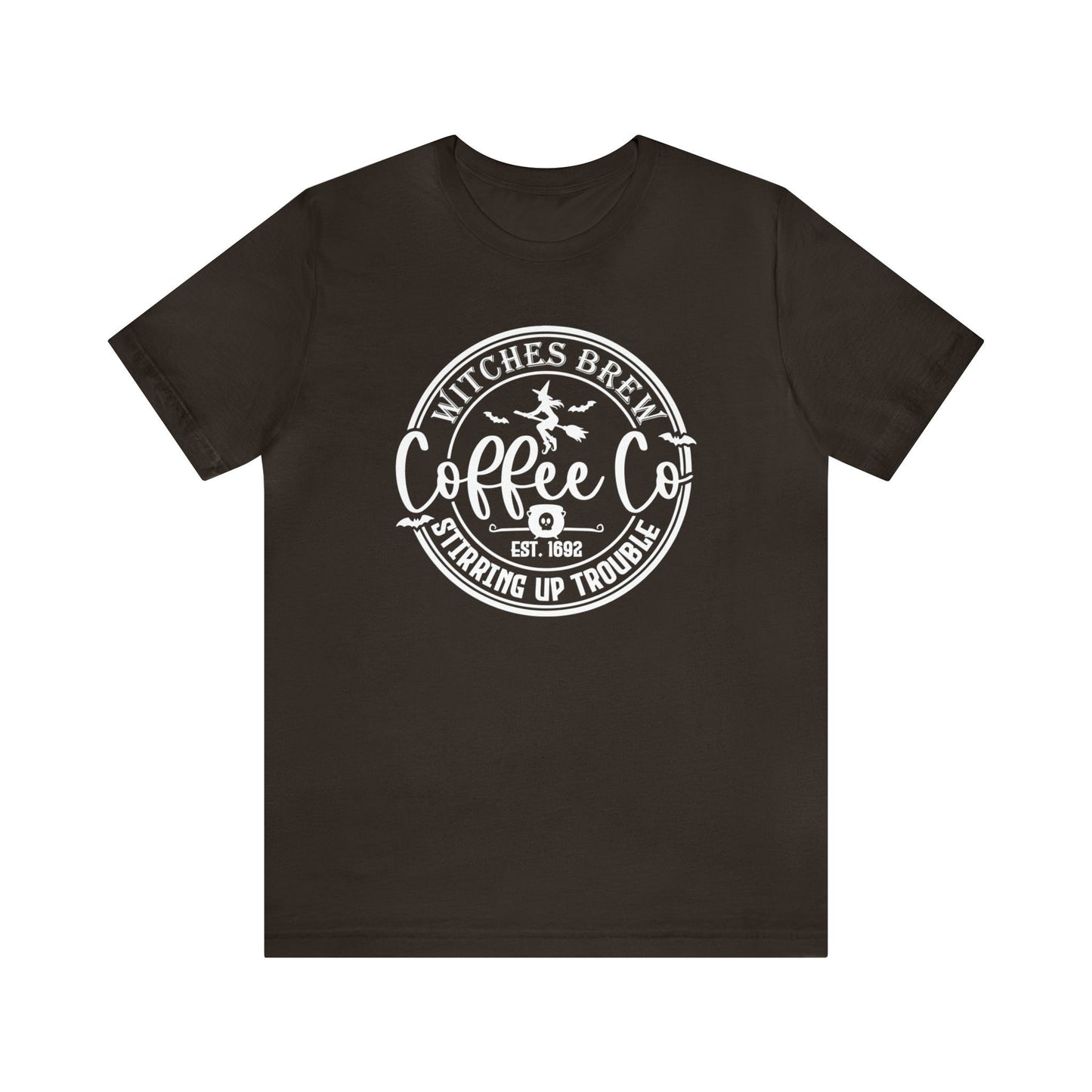 Witches Brew Coffee Co Tee, Halloween Coffee Shop Shirt, Coffee Addict Witch tee, Brews and Spells Coffee Tee