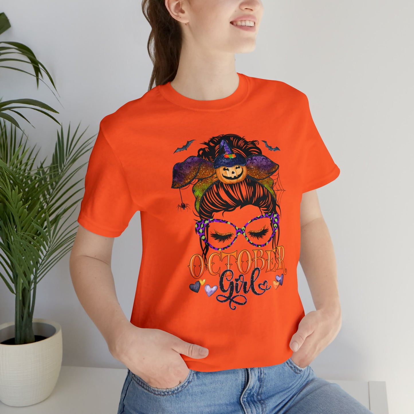 October Girl T-Shirt, October Birthday, Halloween Tee, October Born Women, Halloween Birthday