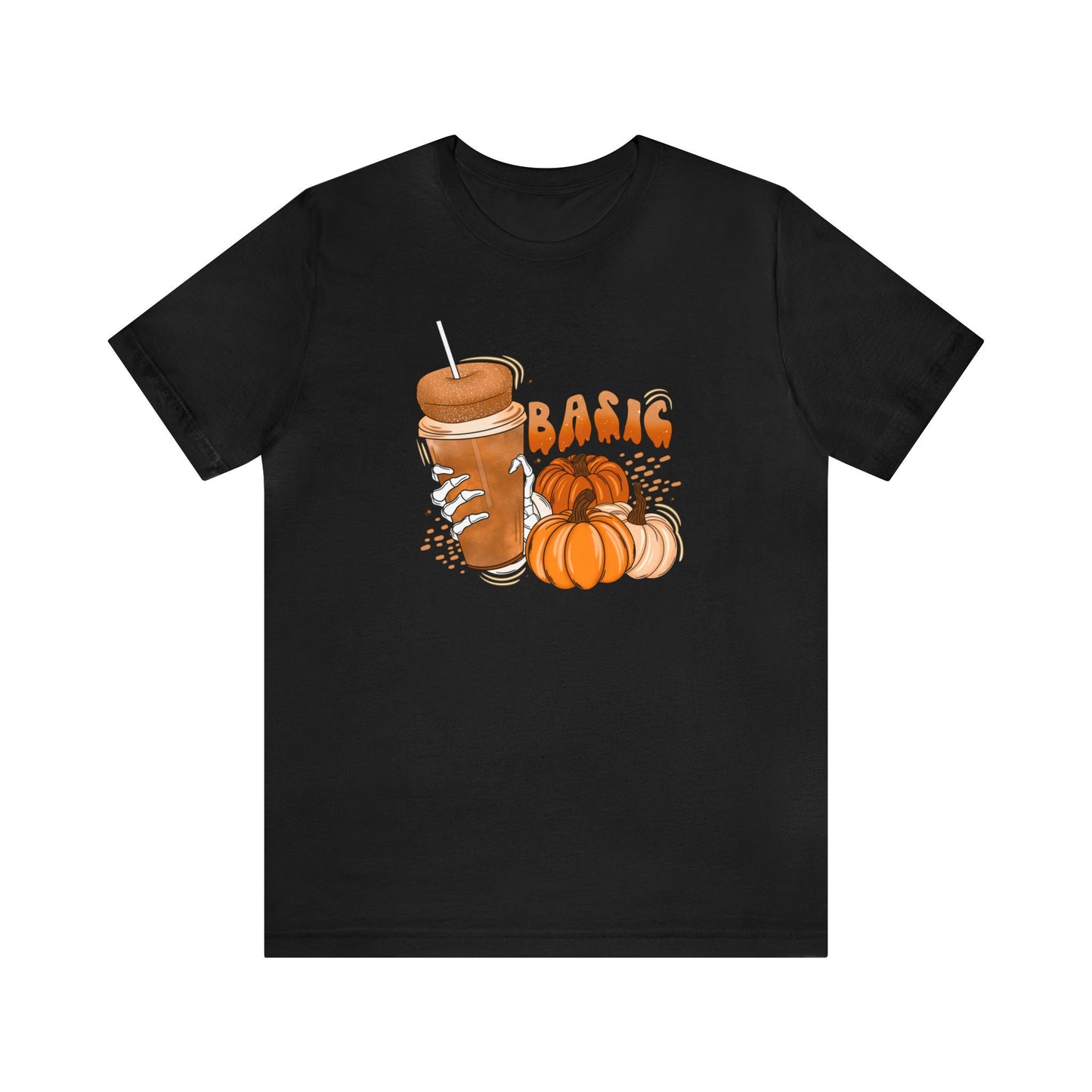 Basic Pumpkin Spice Shirt, Pumpkin Donut Skull Tee, Pumpkin Spice Coffee Lover Shirt, Seasonal Graphic Shirt, Festive Fall Shirt, Fall Vibes