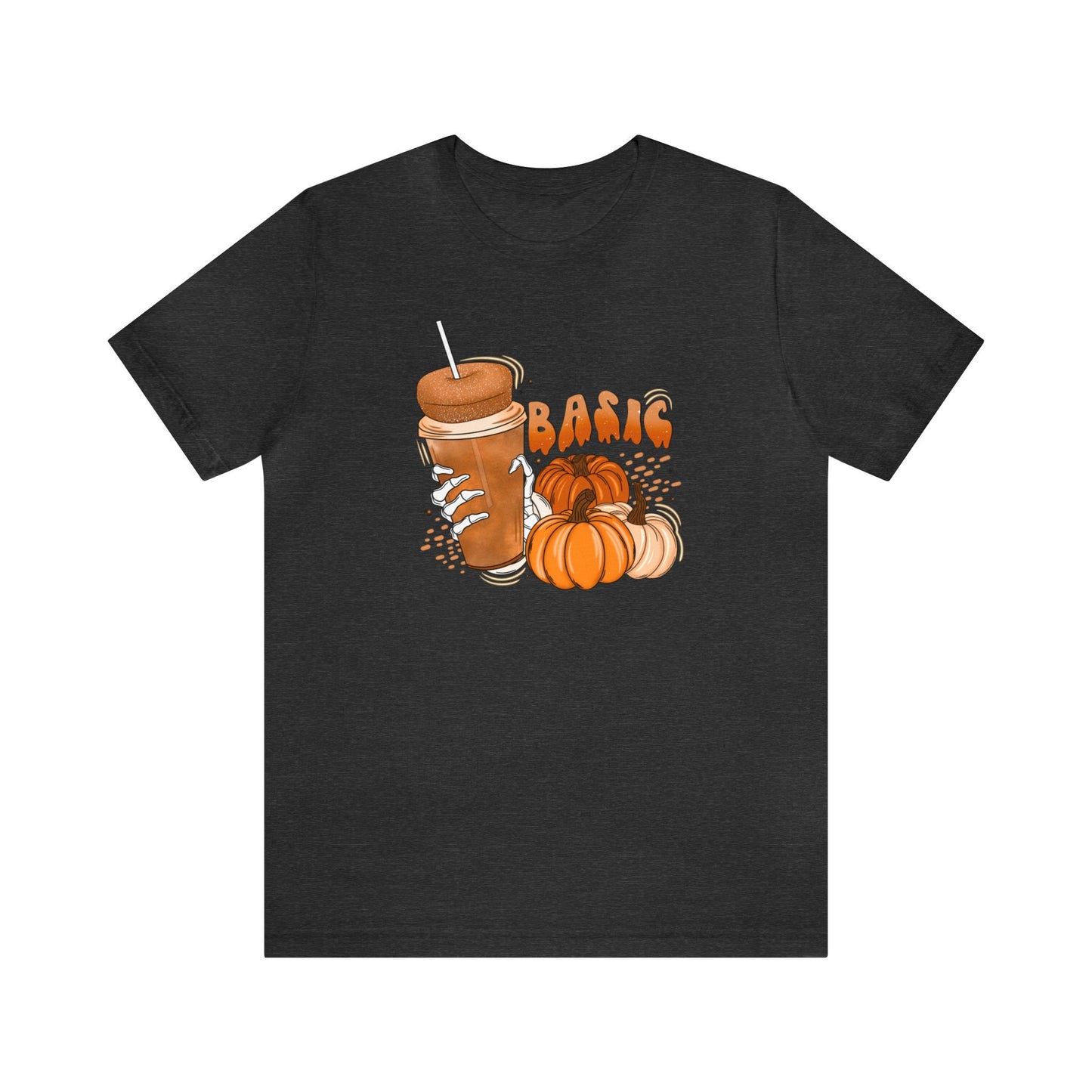 Basic Pumpkin Spice Shirt, Pumpkin Donut Skull Tee, Pumpkin Spice Coffee Lover Shirt, Seasonal Graphic Shirt, Festive Fall Shirt, Fall Vibes