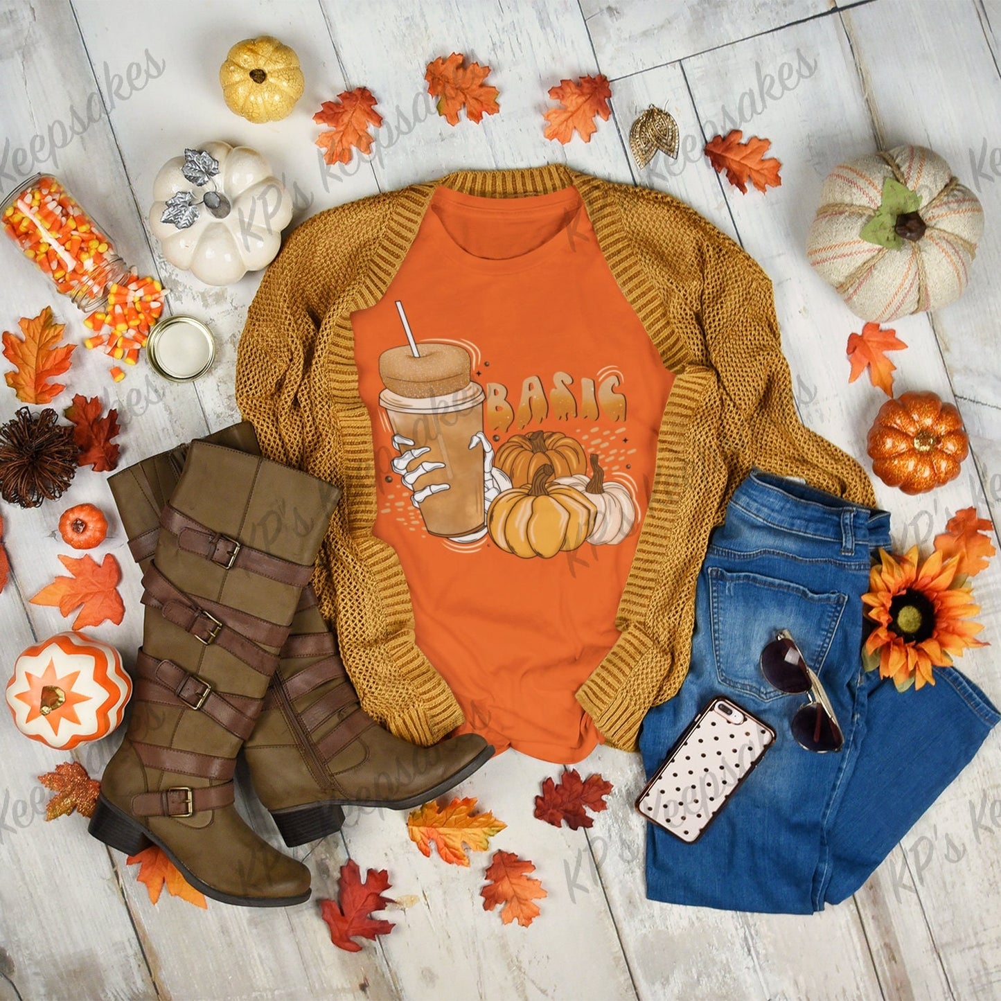 Basic Pumpkin Spice Shirt, Pumpkin Donut Skull Tee, Pumpkin Spice Coffee Lover Shirt, Seasonal Graphic Shirt, Festive Fall Shirt, Fall Vibes